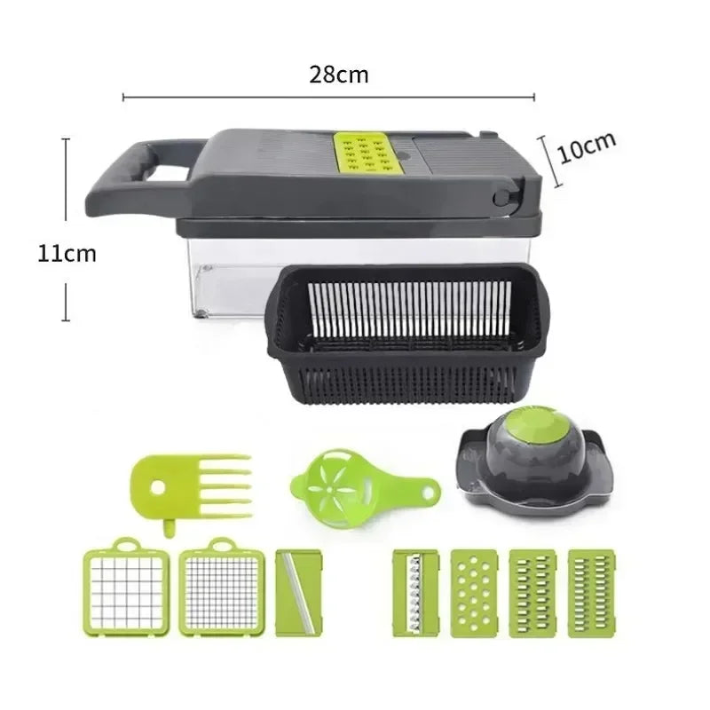 Kitchen vegetable slicer, shredded potato slicer, slicing machine, large capacity multifunctional vegetable slicer