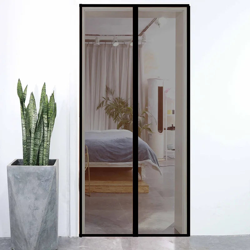 Magnetic Screen Door Curtain Summer Anti-Mosquito Net Fly Insect Screen Mesh Automatic Closing No Punching Easy Installation