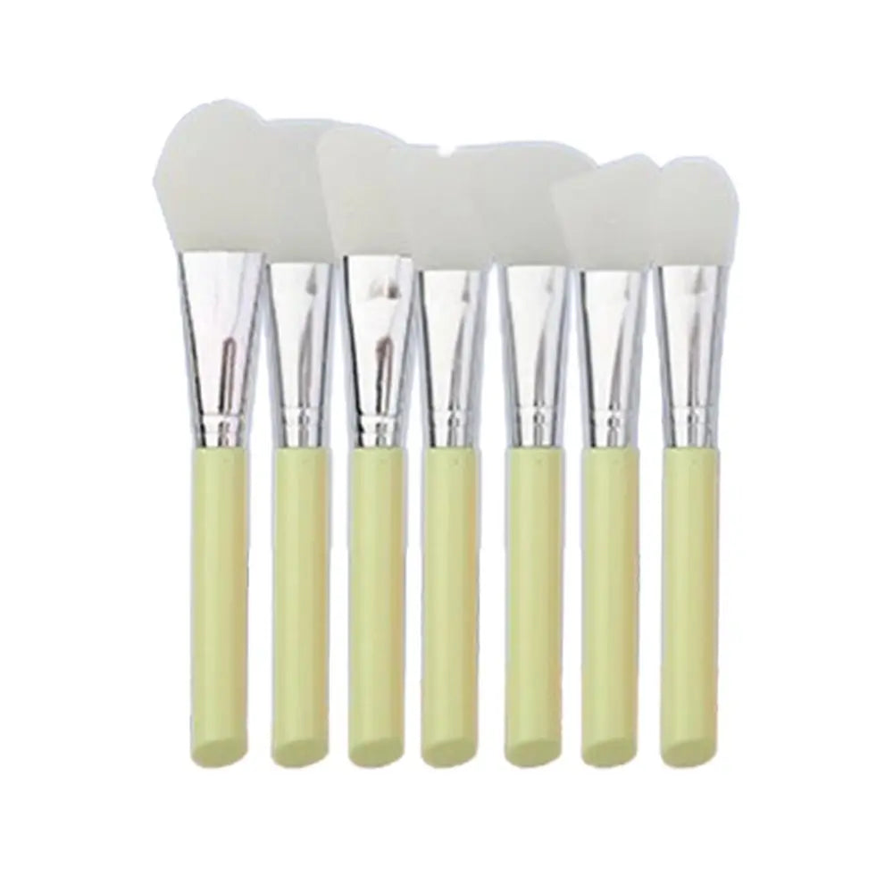 7Pcs DIY Silicone Mask Brush Set Soft Makeup Brush Facial Mud Mixing Brush Skin Care Tools Foundation Liquid Tools Home