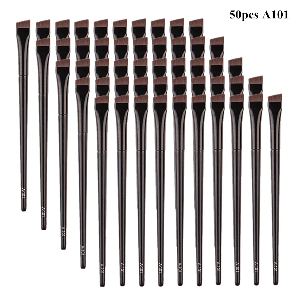 5/10/20/50 Pcs Brow Contour Makeup Brushes Eyebrow Eyeliner Brush Professional Super Thin Angled Liner Eye Brush Make Up Tools
