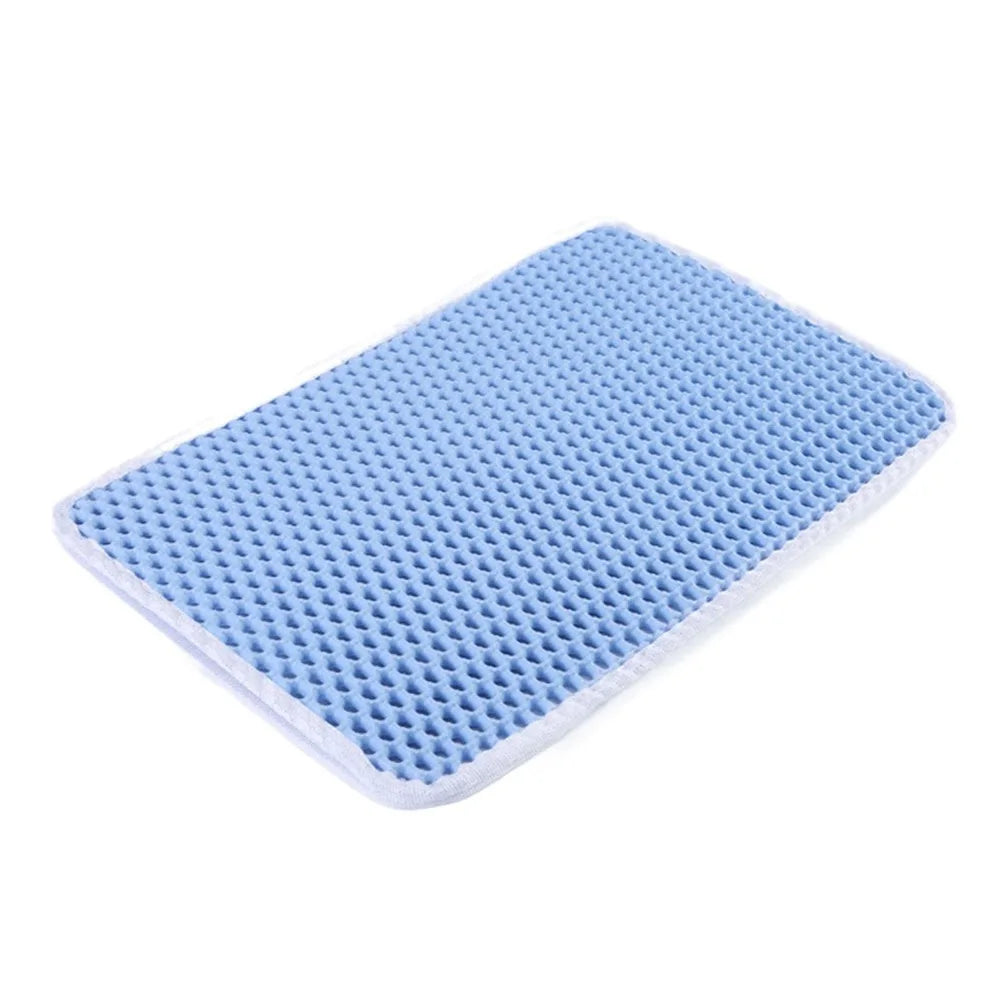 EVA Double Layer Cat Litter Mat Anti-Slip Anti-Splashing Cat Scratch Pad Waterproof Urine Proof Pet Cleaning Mat for Home
