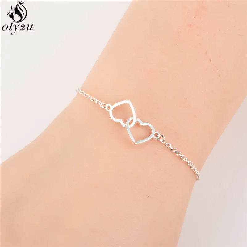 Women Origami Hummingbird Birds Bracelets & Bangles Fashion Round Wave Dog Paw Pendant Bracelet Silver Color pulseira feminina