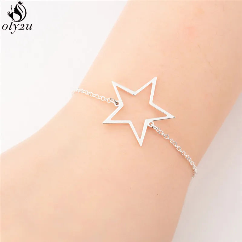 Women Origami Hummingbird Birds Bracelets & Bangles Fashion Round Wave Dog Paw Pendant Bracelet Silver Color pulseira feminina