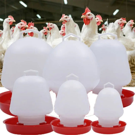Plastic Poultry Drinker Chick Waterer Hanging Chicken Water Feeder Durable Automatic Water Container for Duck Goose