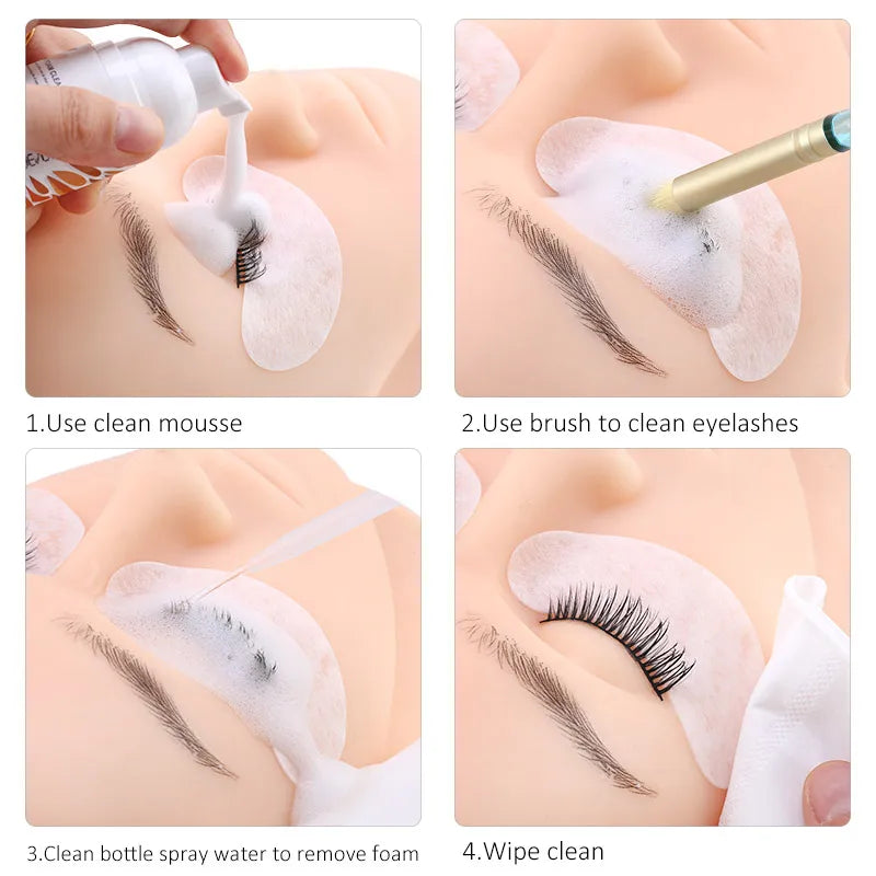 10/20pc Eyelash Cleaning Brush Lash Extension Applicators Shampoo Cleanser Eyebrow Nose Brushes Skin Care Cosmetics Makeup Tools