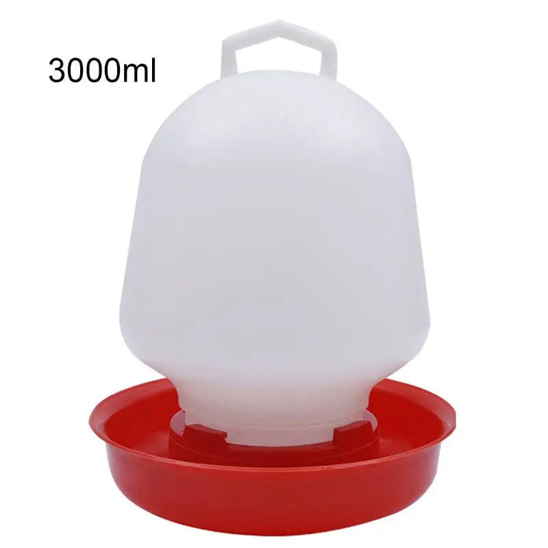 Plastic Poultry Drinker Chick Waterer Hanging Chicken Water Feeder Durable Automatic Water Container for Duck Goose