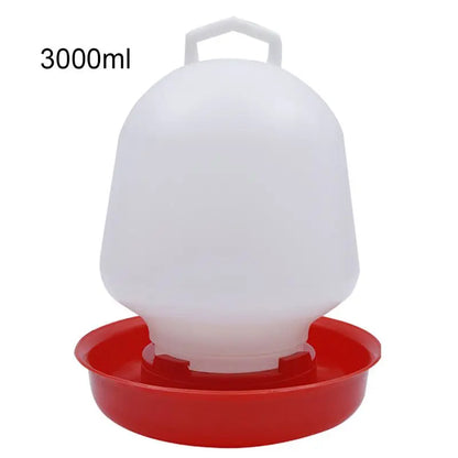 Plastic Poultry Drinker Chick Waterer Hanging Chicken Water Feeder Durable Automatic Water Container for Duck Goose
