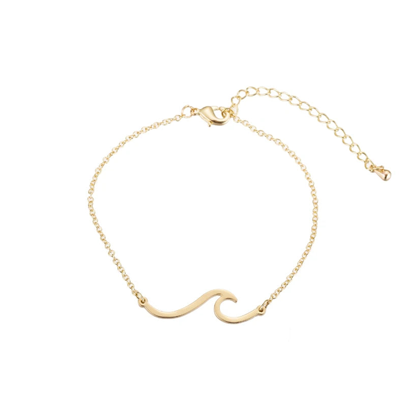 Women Origami Hummingbird Birds Bracelets & Bangles Fashion Round Wave Dog Paw Pendant Bracelet Silver Color pulseira feminina