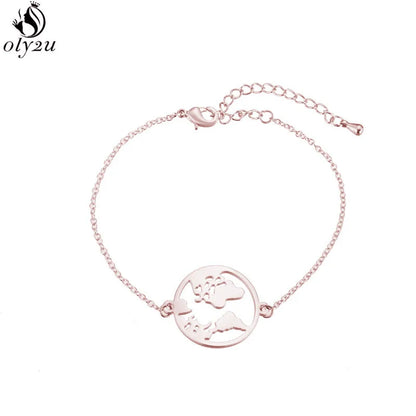 Women Origami Hummingbird Birds Bracelets & Bangles Fashion Round Wave Dog Paw Pendant Bracelet Silver Color pulseira feminina