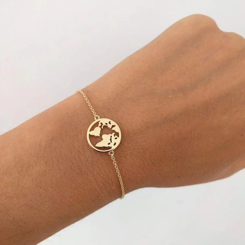 Women Origami Hummingbird Birds Bracelets & Bangles Fashion Round Wave Dog Paw Pendant Bracelet Silver Color pulseira feminina