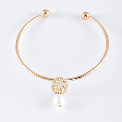 5pcs/lot Bohemian Mixed Golden Shell Starfish Bracelet Women Summer Beach Casual Jewelry Accessories Friendship Gift