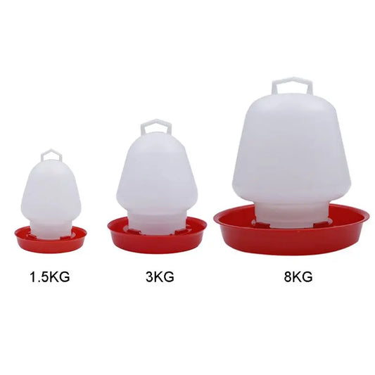 Plastic Poultry Drinker Chick Waterer Hanging Chicken Water Feeder Durable Automatic Water Container for Duck Goose