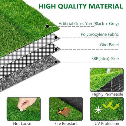 Artificial Grassland Outdoor Garden Fences Roof Greening Schools Simulation Lawn Turf Fake Green Grass Mat Home Floor Decoration