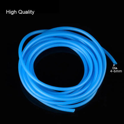 4*6mm Silicon Aquarium 1m/3m/5m/10m Oxygen Pump Hose Air Bubble Stone Aquarium Fish Tank Pond Pump Tube Food Grade Material
