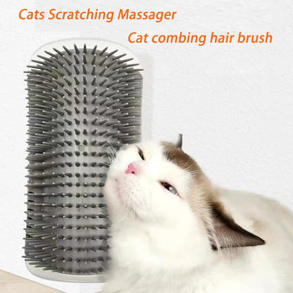Cat Toy Pet Self Groome Rubbing Massage Brush Kitten Scratcher Massager Cat Scratching Board Pet Self Cleaning Remove Hair Comb
