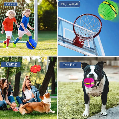 Indestructible Dog Toys Flying Saucer for Aggressive Chewers, Chew-Proof Outdoor Ball, Interactive Training Toy for All Dogs