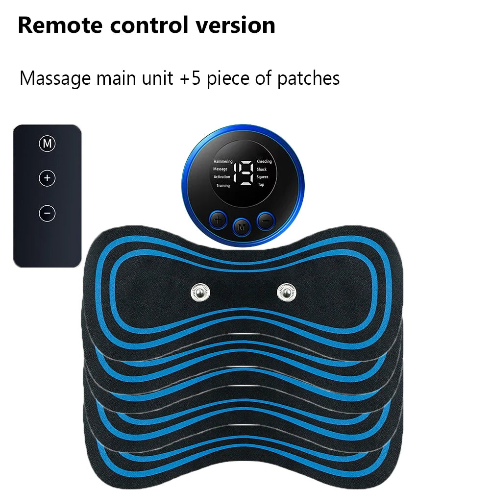 EMS Neck Massage 8 Mode 19 Gears Electric Pulse Neck Massager Relieve Muscle Fatigue Tools Relax For Men&Women