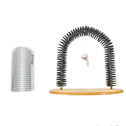 Cat Toy Pet Self Groome Rubbing Massage Brush Kitten Scratcher Massager Cat Scratching Board Pet Self Cleaning Remove Hair Comb