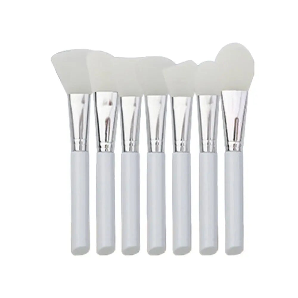 7Pcs DIY Silicone Mask Brush Set Soft Makeup Brush Facial Mud Mixing Brush Skin Care Tools Foundation Liquid Tools Home