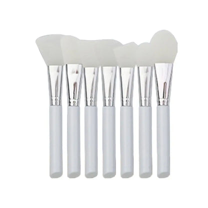 7Pcs DIY Silicone Mask Brush Set Soft Makeup Brush Facial Mud Mixing Brush Skin Care Tools Foundation Liquid Tools Home