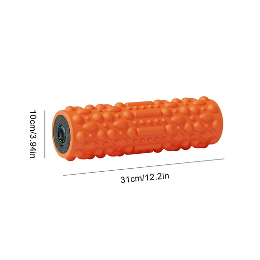 Electric Vibrating Foam Roller Yoga Column Rechargeable Massage Column 5 Modes Exercise Roller for Yoga Pilates