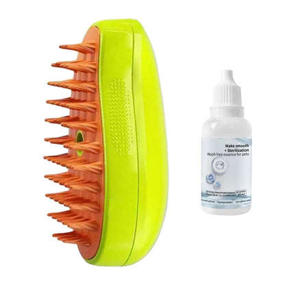 10pcs Cat Steam Brush Wash Free Essence Hair Serum Removing Dirts Mites Animal Grooming Essence Cat Dog Shampoo for Pet Cleaning