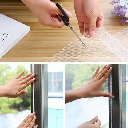 Window Mosquito Net Self-adhesive Anti Mosquito Door Mosquito Mesh DIY Free Cutting Mosquito Net Anti Fly Insect Curtain Screen