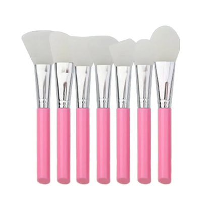 7Pcs DIY Silicone Mask Brush Set Soft Makeup Brush Facial Mud Mixing Brush Skin Care Tools Foundation Liquid Tools Home