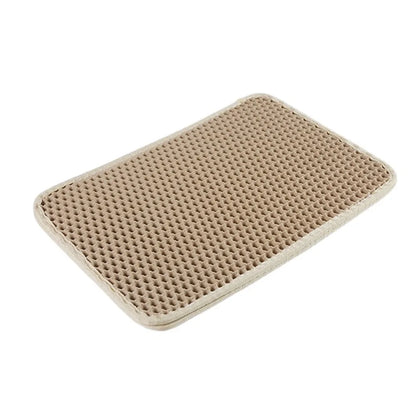 EVA Double Layer Cat Litter Mat Anti-Slip Anti-Splashing Cat Scratch Pad Waterproof Urine Proof Pet Cleaning Mat for Home