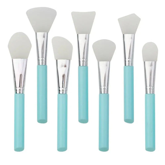 7Pcs DIY Silicone Mask Brush Set Soft Makeup Brush Facial Mud Mixing Brush Skin Care Tools Foundation Liquid Tools Home