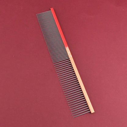 19cm Pet Rainbow Comb Dog Cat Grooming Comb Stainless Steel Pet Comb Dense Teeth Cleaning Brush Hair Removal Pet Supplies