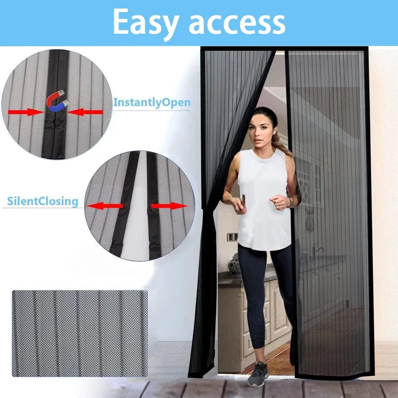 magnetic mosquito net living room curtain antiinsect net ventilation curtain magnetic net automatic door closing screen window