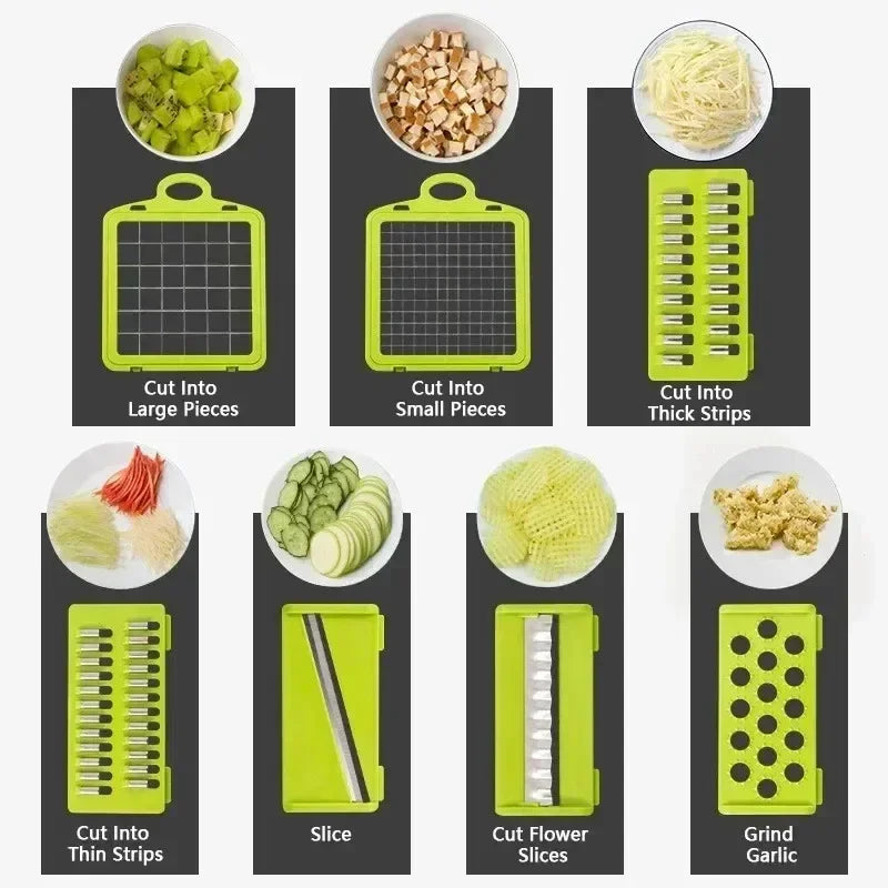Kitchen vegetable slicer, shredded potato slicer, slicing machine, large capacity multifunctional vegetable slicer