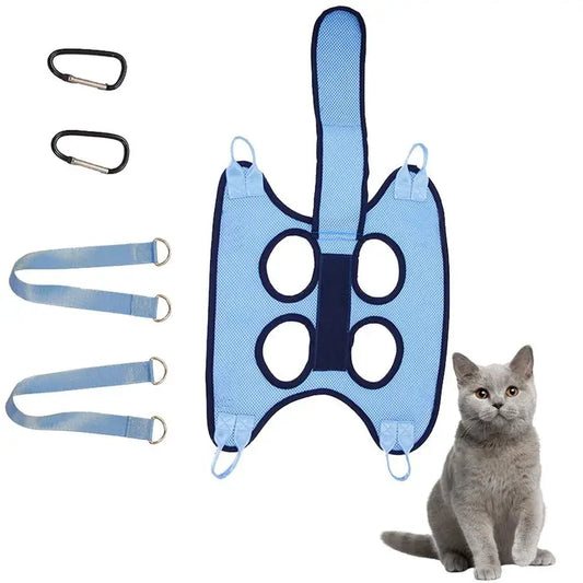 Pet Grooming Hammock With Security Strap Anti Scratch Pet Nail Trimming pet Hammock Dog Cat Beauty Hanging Pet Supplies
