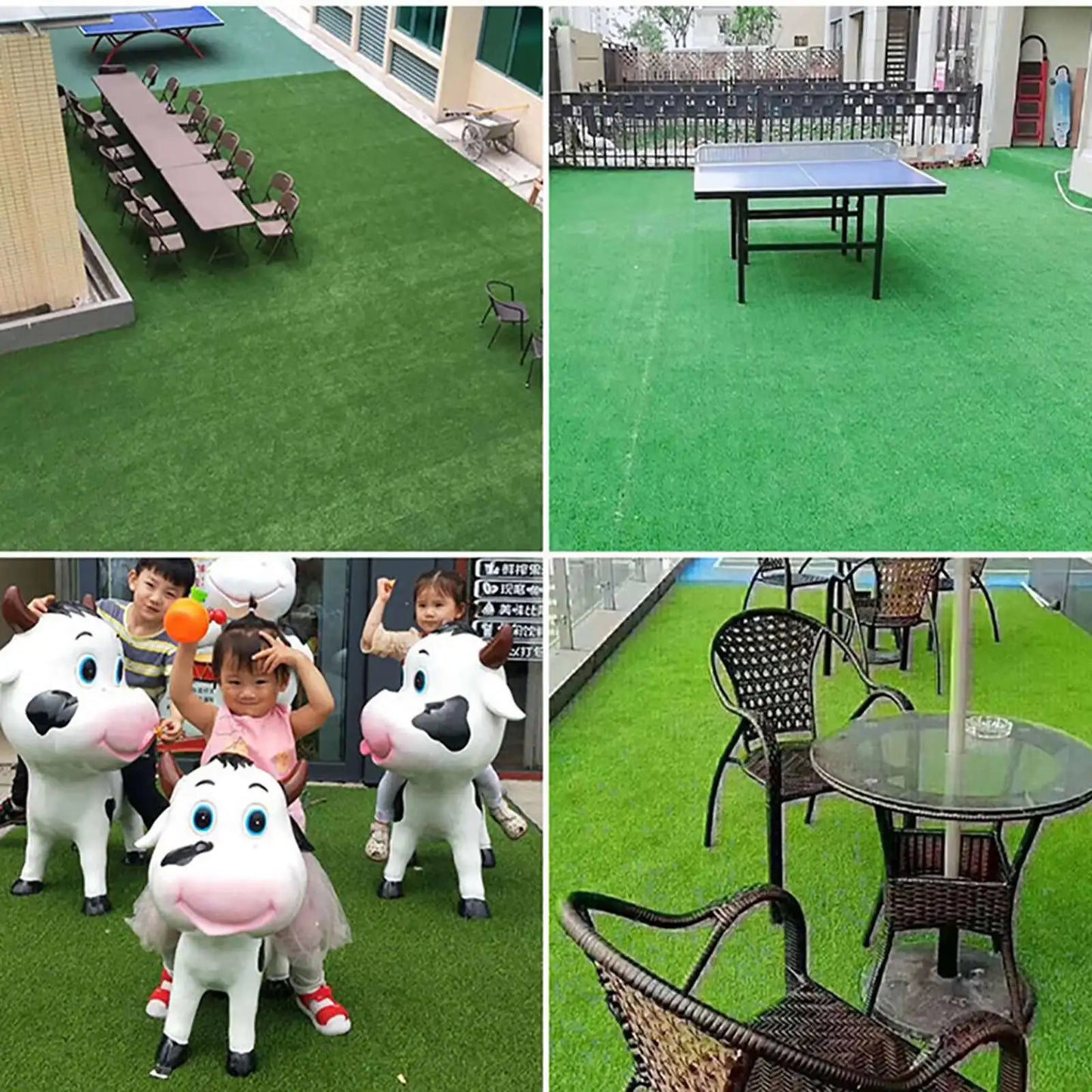 Artificial Grassland Outdoor Garden Fences Roof Greening Schools Simulation Lawn Turf Fake Green Grass Mat Home Floor Decoration