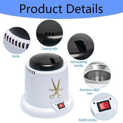 Sterilizer Manicure Equipment Sterilizer Box Pot Nail Art Quartzite Beads High Temperature Glass Ball Tools Nail Art Tools