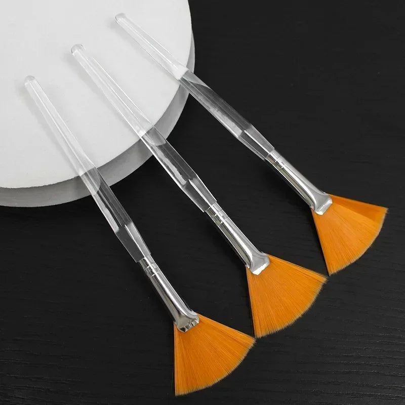 1/3PCS Practical Facial Brushes Fan Makeup Brushes Soft Portable Mask Brushes Cosmetic Tools for Women Ladies Girls Tools set