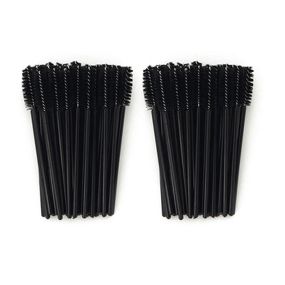 ANNAFRIS 50Pcs  Disposable Eyelash  Brush Soft Head Crystal Eyebrow Brush Lash Extension Brush  Mascara Wand Makeup Tool