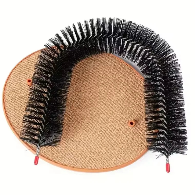 Cat Toy Pet Self Groome Rubbing Massage Brush Kitten Scratcher Massager Cat Scratching Board Pet Self Cleaning Remove Hair Comb