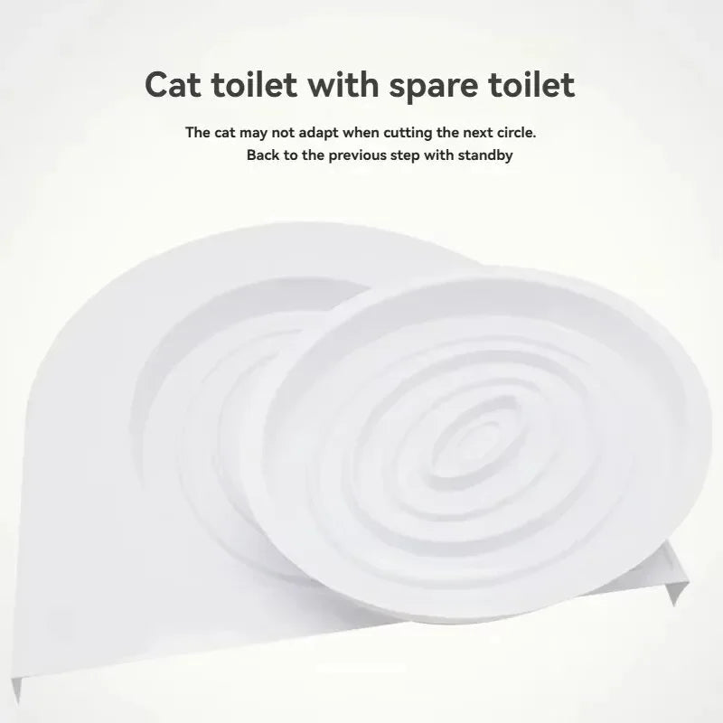 Cat Toilet Indoor Reusable Pet Litter Trainer Potty Cats Supplies Tray Professional Kit Kitty Toilets Cat System Training Toilet