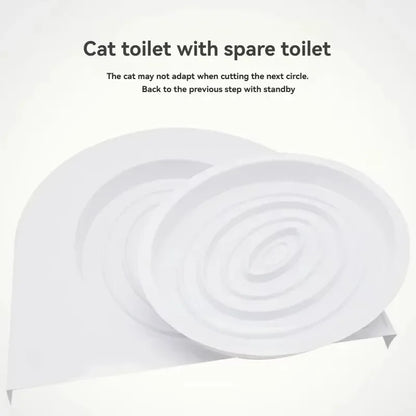 Cat Toilet Indoor Reusable Pet Litter Trainer Potty Cats Supplies Tray Professional Kit Kitty Toilets Cat System Training Toilet