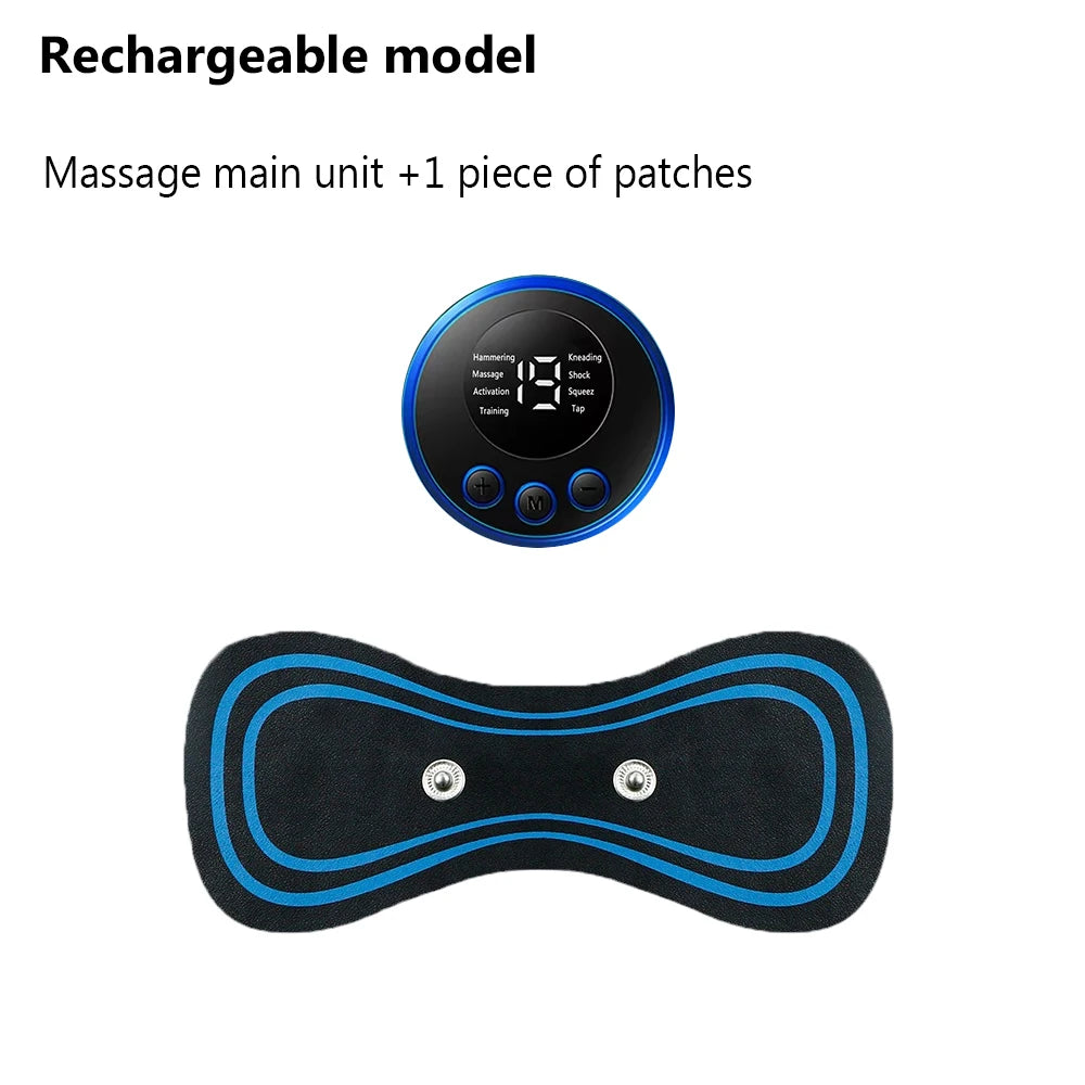 EMS Neck Massage 8 Mode 19 Gears Electric Pulse Neck Massager Relieve Muscle Fatigue Tools Relax For Men&Women