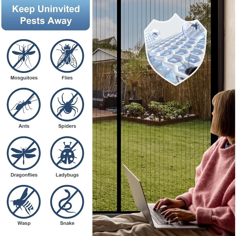 magnetic mosquito net living room curtain antiinsect net ventilation curtain magnetic net automatic door closing screen window