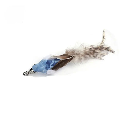 Interactive Cat Toy Handfree Cat Stick Playing Kitten Playing Teaser Wand Toy Suction Cup Bird/Feather Cat Wand Pet Supplies