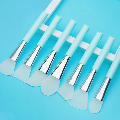 7Pcs DIY Silicone Mask Brush Set Soft Makeup Brush Facial Mud Mixing Brush Skin Care Tools Foundation Liquid Tools Home