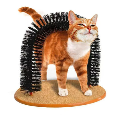 Cat Toy Pet Self Groome Rubbing Massage Brush Kitten Scratcher Massager Cat Scratching Board Pet Self Cleaning Remove Hair Comb