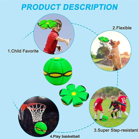 Indestructible Dog Toys Flying Saucer for Aggressive Chewers, Chew-Proof Outdoor Ball, Interactive Training Toy for All Dogs