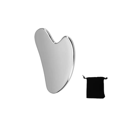 304 Stainless Steel Gua Sha Scraper & Face Roller Set-Skin Care Massage Tools for Lymphatic Drainage, Wrinkle Relief, Relaxation