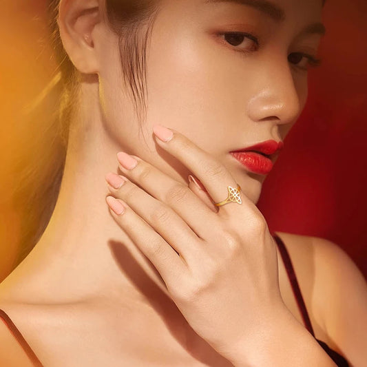 Witch Knot Jewelry Sets for Women Necklace Witchcraft Protection Amulet Bracelet Earring Rings Accessory Set Valentines Day Gift