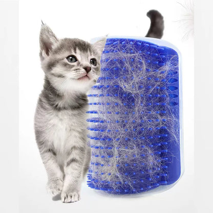 Cat Toy Pet Self Groome Rubbing Massage Brush Kitten Scratcher Massager Cat Scratching Board Pet Self Cleaning Remove Hair Comb